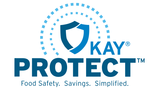 Kay Protect Logo. Food safety. Savings. Simplified.