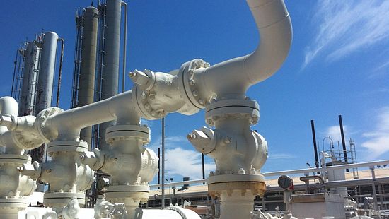 Gas processing pipes